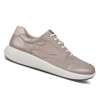 Baskets Ecco Soft 7 Runner Femme Grise Rose | FR 241YXF